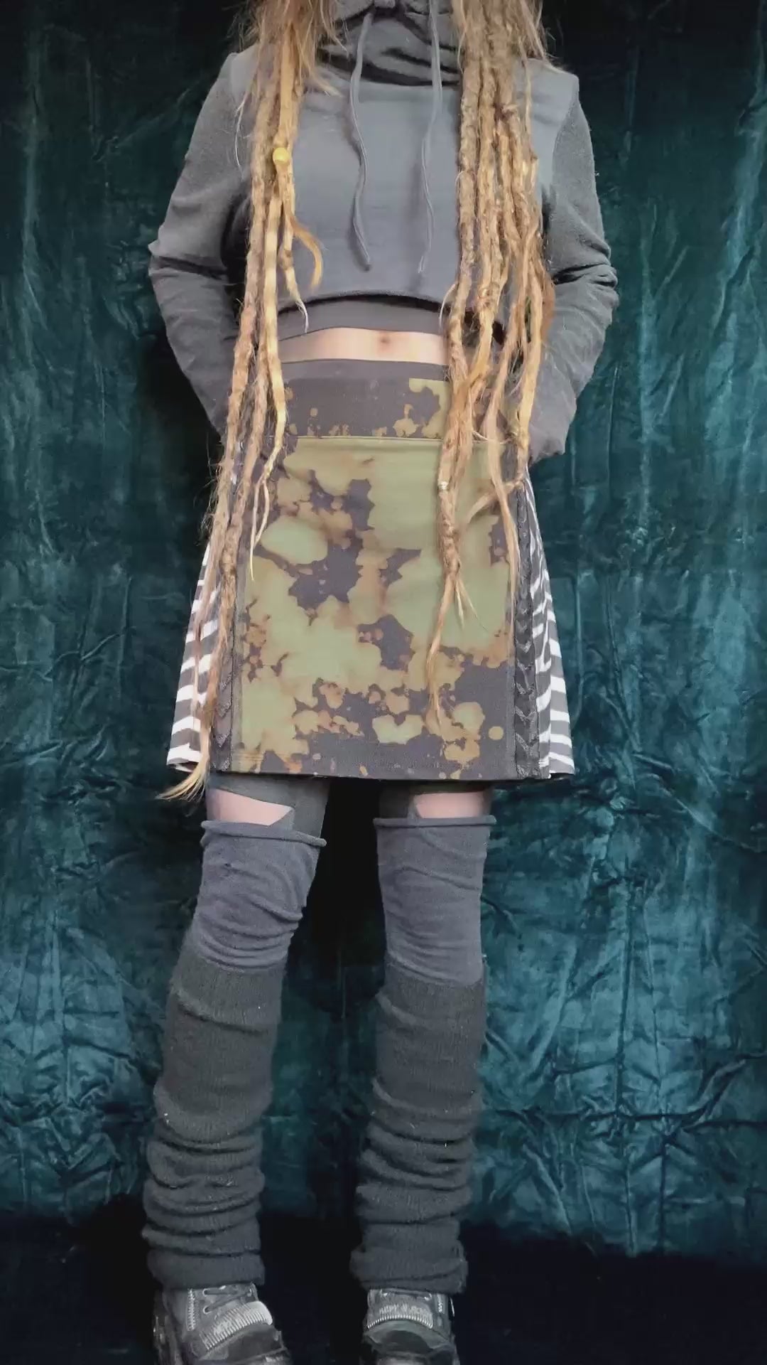 Minirock Animalprint Zebra/Tie Dye/Mesh